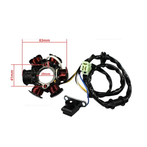 Gyújtás alaplap állórész PGO Hot / G-Max / Big-Max 50ccm - 6 tekercses