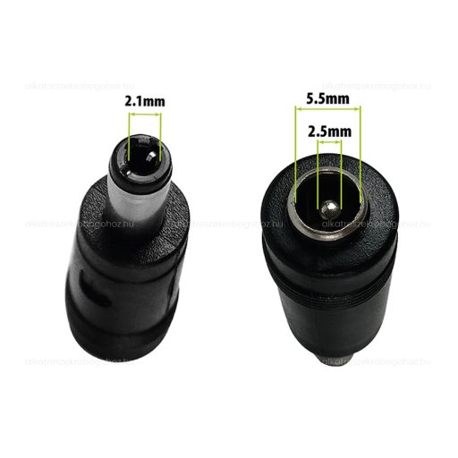 Töltő átalakító adapter DC 5.5-2.5ről to 2.1mm-re