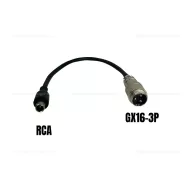 Töltő átalakító adapter GX16-3P papa csatlakozóról RCA-ra – elektromos roller akkumulátor és töltés, cikkszám: P14176