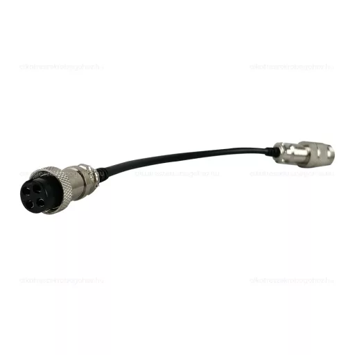 Töltő átalakító adapter GX16-3 papa csatlakozóról GX16-4 pin mama csatlakozóra – elektromos roller akkumulátor és töltés, cikkszám: P14178