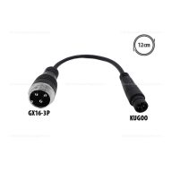   Töltő átalakító adapter GX16-3P-ről KUGOO csatlakozóra