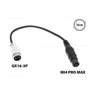 Töltő átalakító adapter GX16-3P-ről Mi4 Pro Max / Plus csatlakozóra – elektromos roller akkumulátor és töltés, cikkszám: P14189