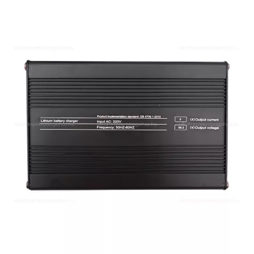 52V - 58V 5A gyorstöltő GX16 csatlakozóval