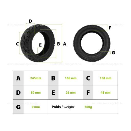 Gumiköpeny Mantis 80/65-6 Zero 10X (tömlős)
