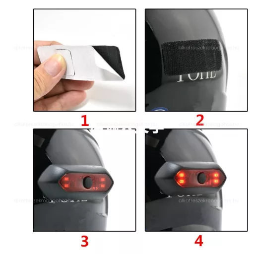 Bukósisak lámpa LED-es univerzális