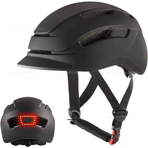 Bukósisak elektromos rollerhez beépített LED lámpával - L méret