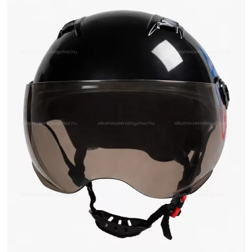 Bukósisak rollerhez L méret - fényes fekete