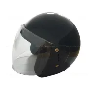 Nyitott bukósisak plexivel rollerhez- fényes fekete XL méret – elektromos roller bukósisak és védelem alkatrész, cikkszám: P14445
