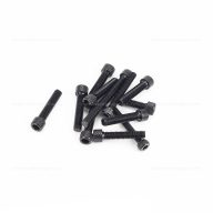 Csavar szett deknihez AM6 fekete - 12 db