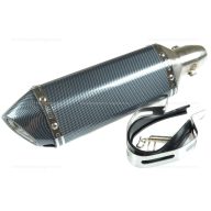   Kipufogó dob Akrapovic Replika közepes Senda / AM6 / Yamaha / Honda- karbon
