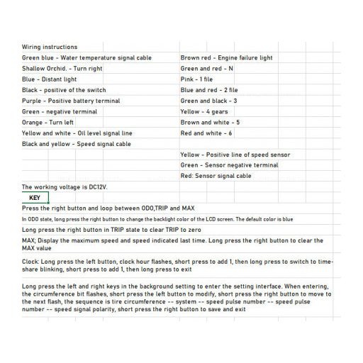 Digitális univerzális műszerfal Tip II