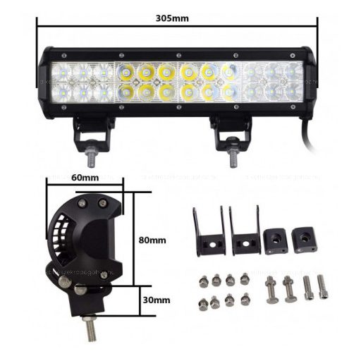 LED munkalámpa 72W, 24 LED, 30 cm