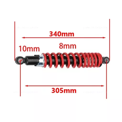 Teleszkóp ATV / QUAD / Moped 305mm – quad / ATV futómű, kormányzás alkatrész, cikkszám: P14604