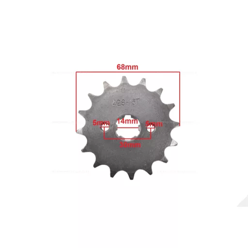 Első lánckerék 428, 16 fogas, 14x17mm Quad / ATV 110 – 125ccm