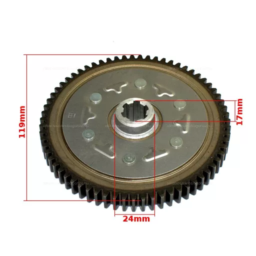 Kuplung lánckerék nagy ATV / Quad / Dirt Bike / Pit Bike 150ccm - 67 fogas – P15619