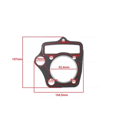 Tömítés hengerhez 52,4mm ATV / Quad 110ccm