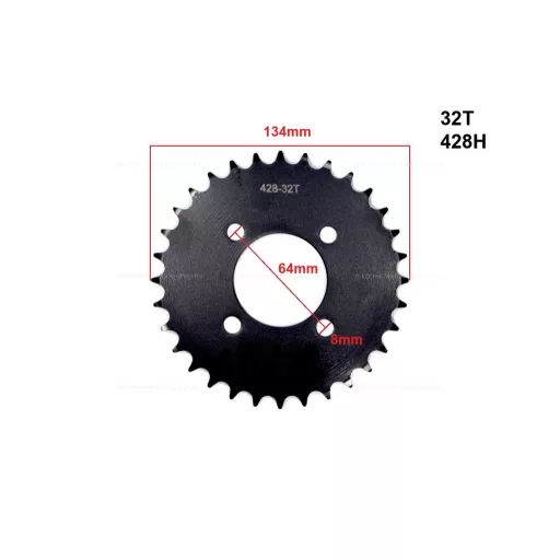Hátsó lánckerék 428-32 fog ATV / Quad 110 - 150ccm