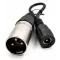 Töltő átalakító adapter DC 5.5 2.1 csatlakozóról XLR papa csatlakozóra