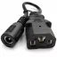 Töltő átalakító adapter DC5521 csatlakozóról C13 csatlakozóra