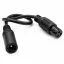 Töltő átalakító adapter DC 5.5 2.1 csatlakozóról GX12 mama csatlakozóra