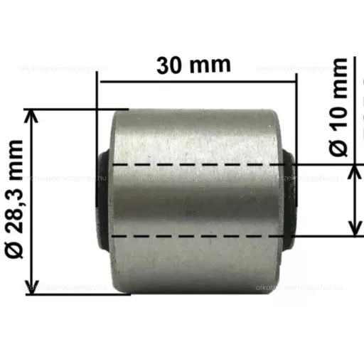 Jobb motortartó persely ATV / Quad Linhai 260 – 300ccm – 10x28.3x30mm