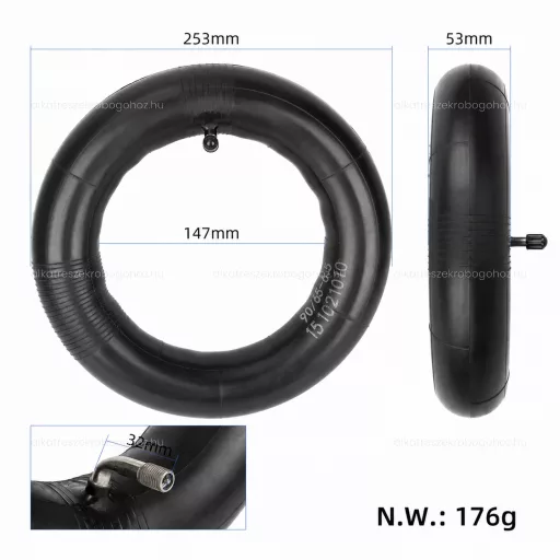 Belső gumi 90/65-6.5 – 90° szelep, CST, elektromos rollerhez