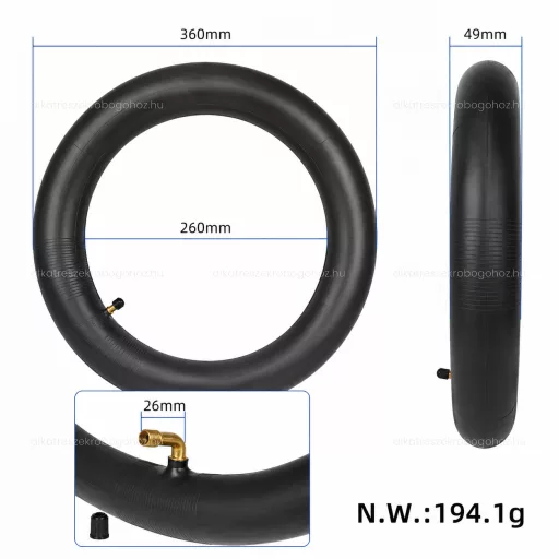 Belső gumi 14x2.50 Schrader – e-roller / e-bike