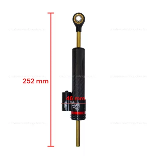 Kormány stabilizátor 252mm elektromos rollerhez – karbon