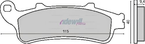 Fékbetét HONDA PANTHEON 4T 125-150ccm CB / FJS / VFR / XL /GL RMS 0340