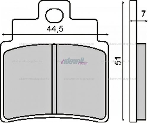 Fékbetét KYMCO GRAND DINK 01-04 250ccm RMS 0500