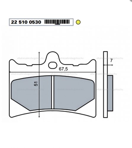 Fékbetét APRILIA RS 125ccm RMS 0530
