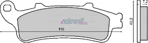 Fékbetét Honda CB / CBR 1100 / GL / VTX 1800 RMS 0970