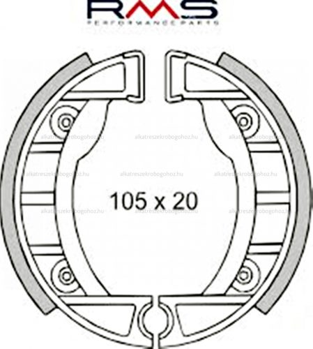 Fékpofa 105X20 APRILIA / PIAGGIO SI RMS 0200