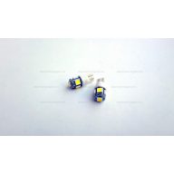 SMD 5 LED-es izzó T10 4W fehér 1 pár