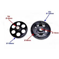 Kuplung szerkezet TB50 / KINROAD XT50QT-5
