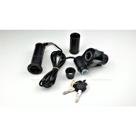   Gázkar töltöttség visszajelzővel és gyújtáskapcsolóval - elektromos kerékpárhoz