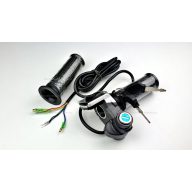   Gázkar töltöttség visszajelzővel és gyújtáskapcsolóval (skálás) - elektromos kerékpárhoz