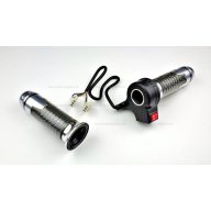   Gázkar sebességkapcsolós (ezüst) - elektromos kerékpárhoz