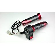   Gázkar sebességkapcsolós (piros) - elektromos kerékpárhoz