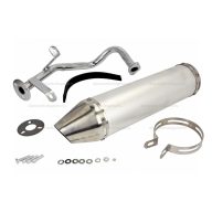   Kipufogó 4T RACING GY6 10-es kerekű 50-80ccm robogóhoz"