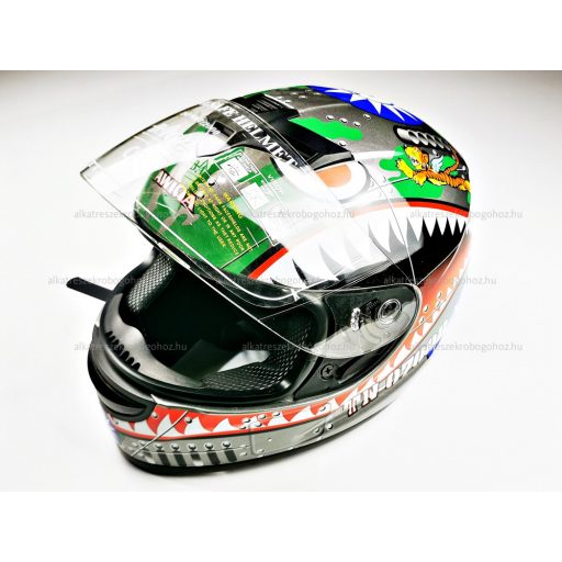 Bukósisak AWINA zárt színes - szürke alap M méret