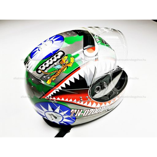 Bukósisak AWINA zárt színes - szürke alap M méret