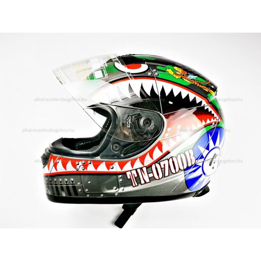 Bukósisak AWINA zárt színes - szürke alap M méret