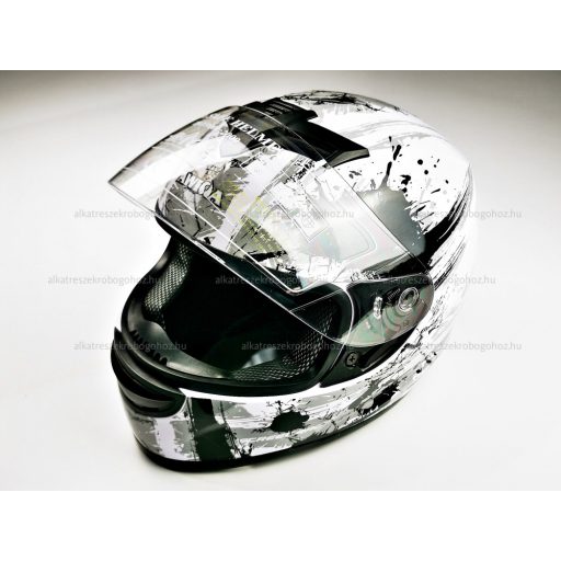 Bukósisak AWINA zárt fehér - szürke L méret