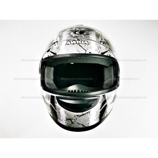 Bukósisak AWINA zárt fehér - szürke L méret