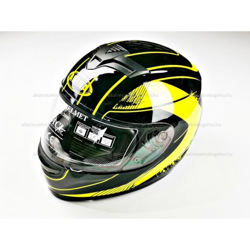 Bukósisak AWINA zárt fekete - sárga XXL méret