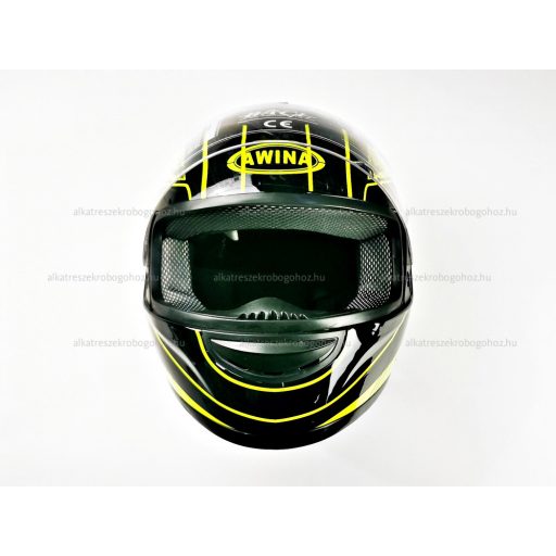 Bukósisak AWINA zárt fekete - sárga XXL méret